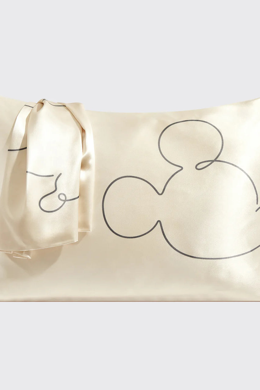 Kitsch & Mickey and Minnie Satin Pillowcase Standard Mr. Mouse Pillow by Kitsch as seen on celebrities