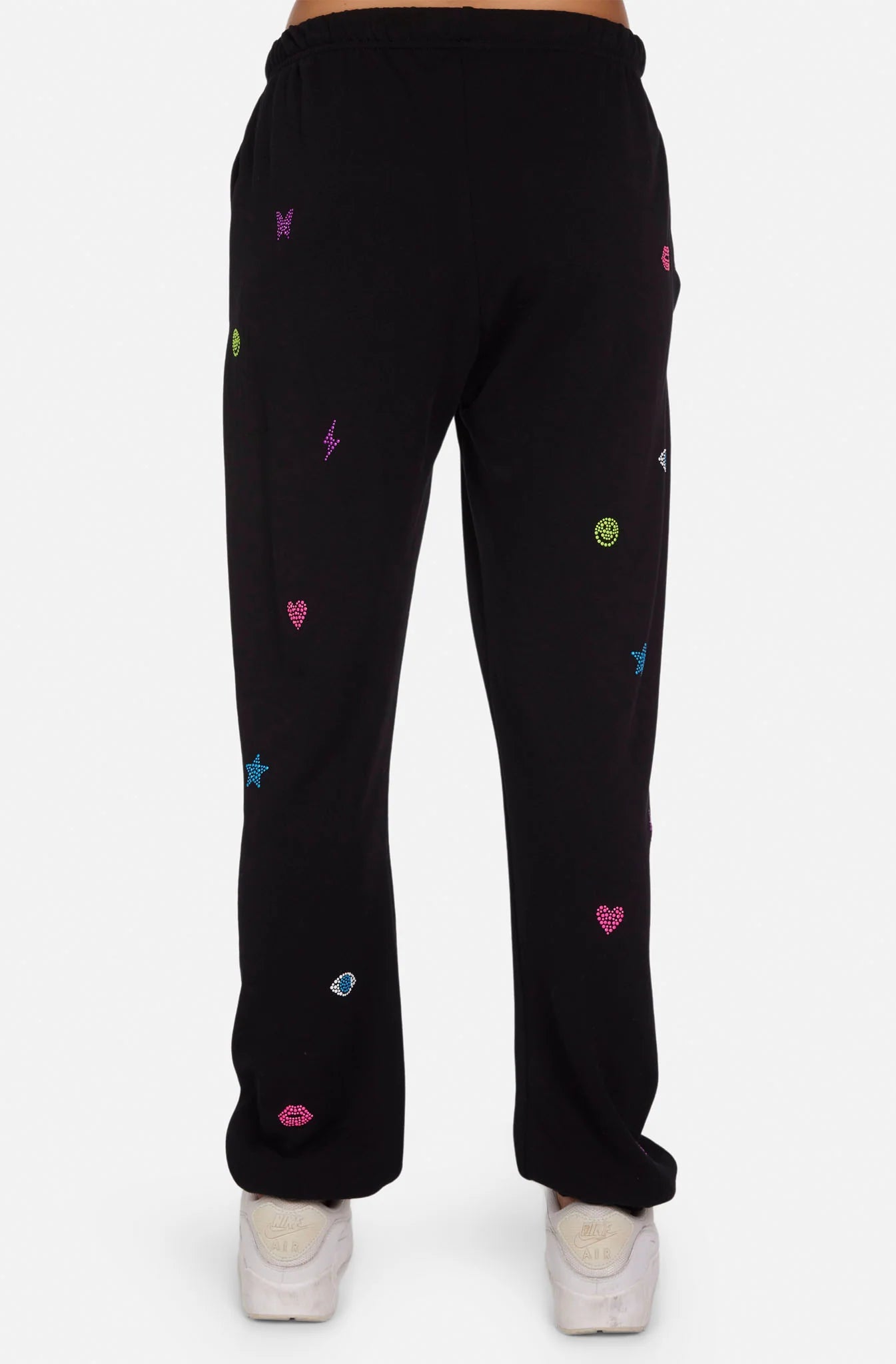 Lauren Moshi Chantria Neon Stud Elements Sweatpants Sweatpants by Lauren Moshi as seen on celebrities