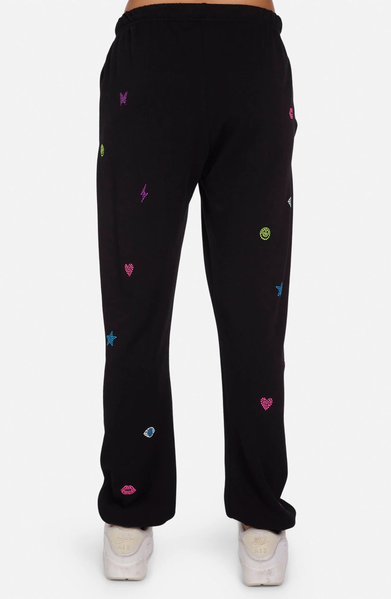 Lauren Moshi Chantria Neon Stud Elements Sweatpants Sweatpants by Lauren Moshi as seen on celebrities