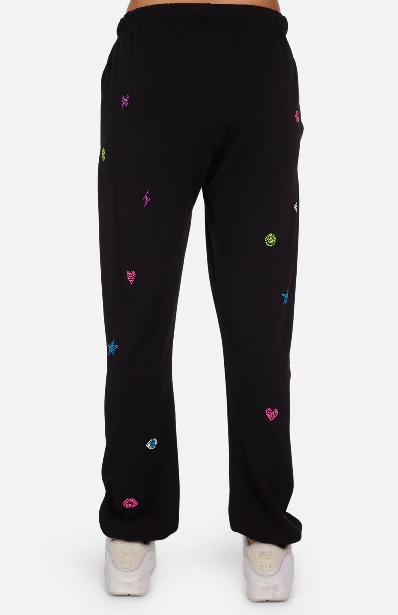 Lauren Moshi Chantria Neon Stud Elements Sweatpants Sweatpants by Lauren Moshi as seen on celebrities