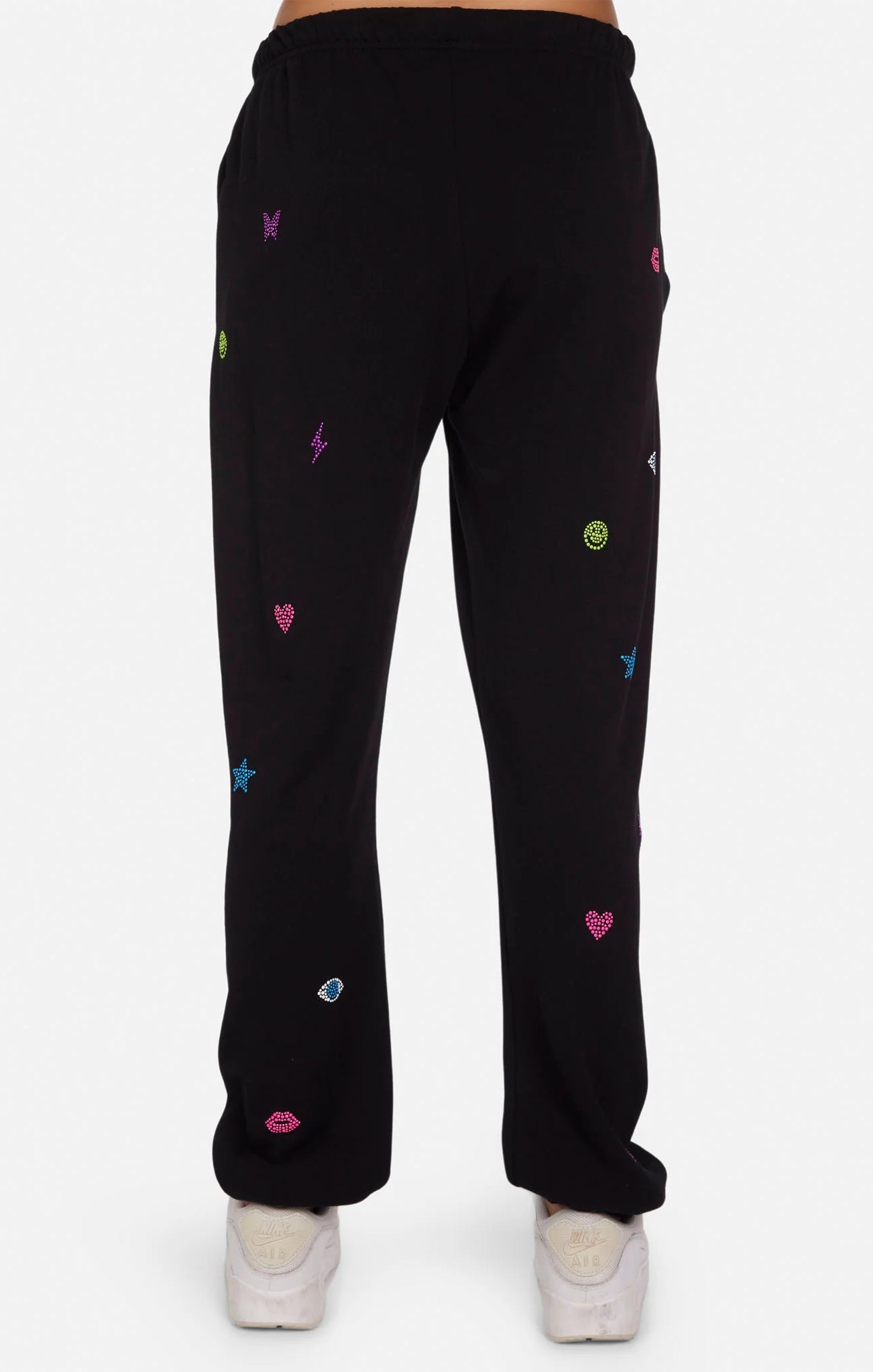 Lauren Moshi Chantria Neon Stud Elements Sweatpants Sweatpants by Lauren Moshi as seen on celebrities