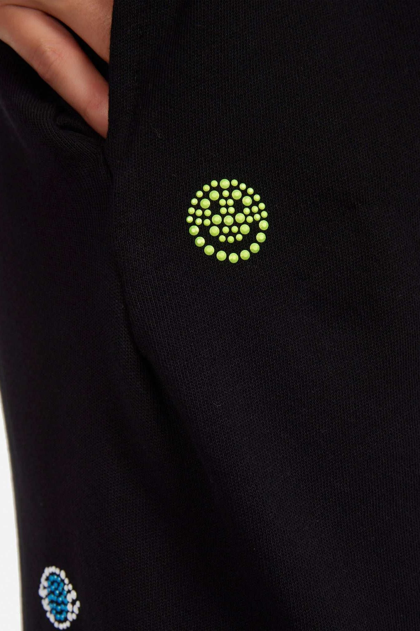 Lauren Moshi Chantria Neon Stud Elements Sweatpants Sweatpants by Lauren Moshi as seen on celebrities