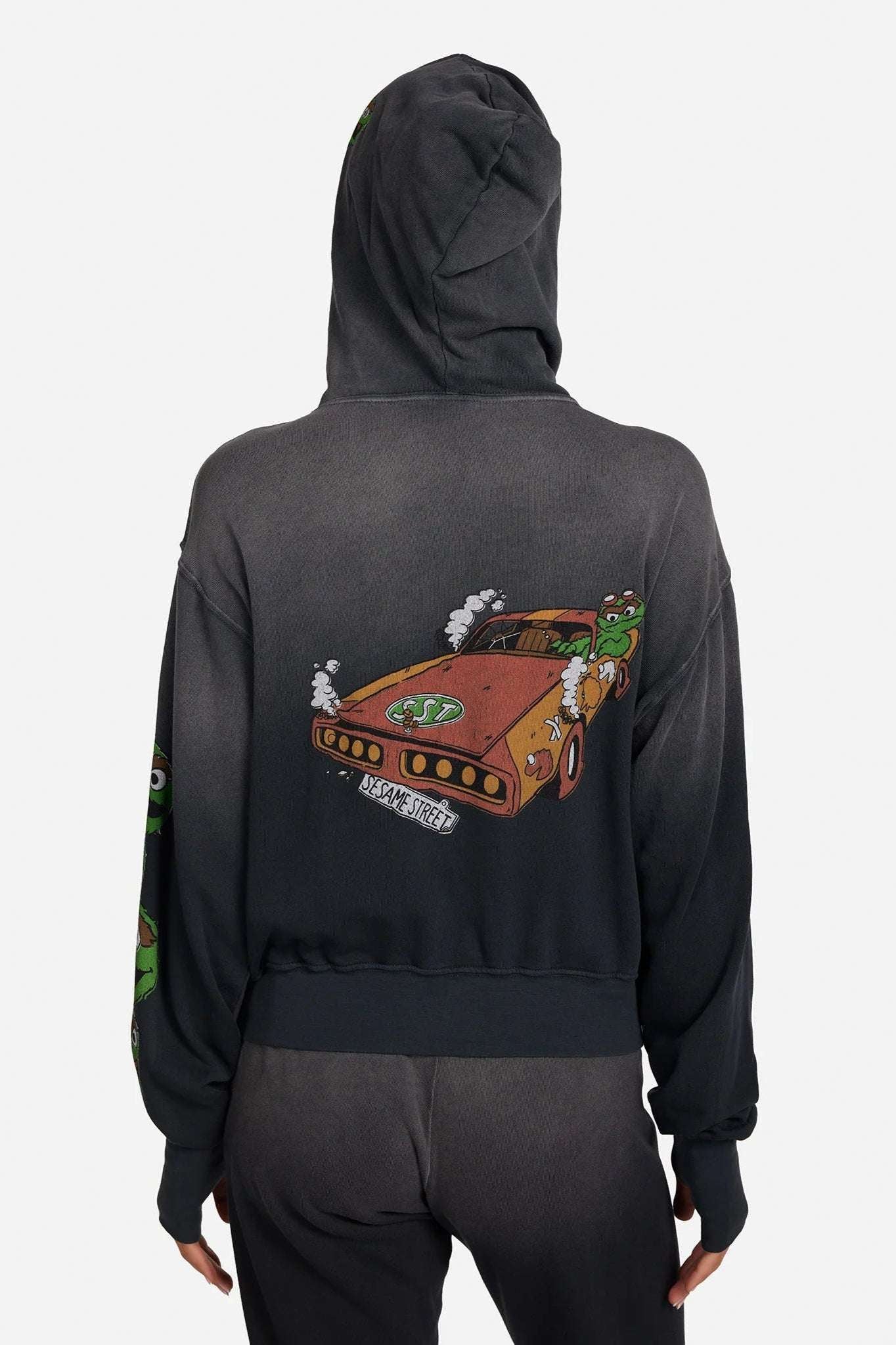 Lauren Moshi Hezly The Grouch Racing Zipper Hoodie Hoodie by Lauren Moshi as seen on celebrities