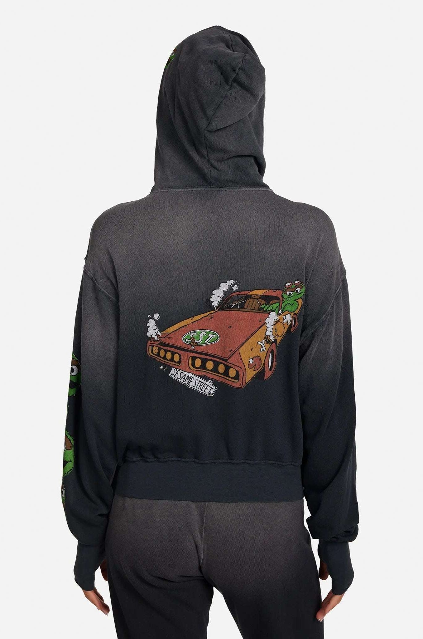 Lauren Moshi Hezly The Grouch Racing Zipper Hoodie Hoodie by Lauren Moshi as seen on celebrities