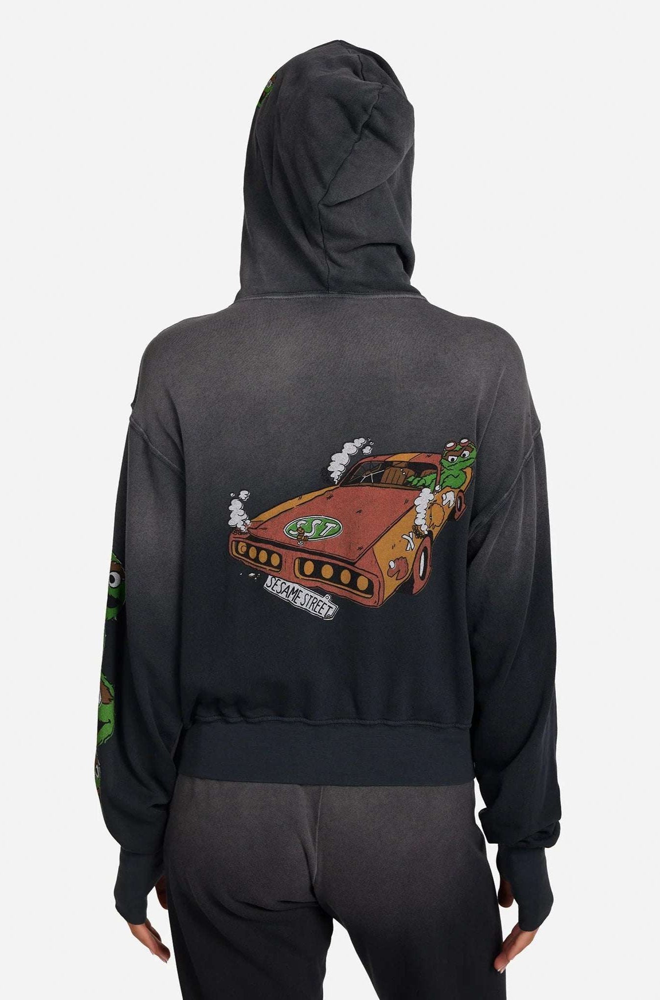 Lauren Moshi Hezly The Grouch Racing Zipper Hoodie Hoodie by Lauren Moshi as seen on celebrities