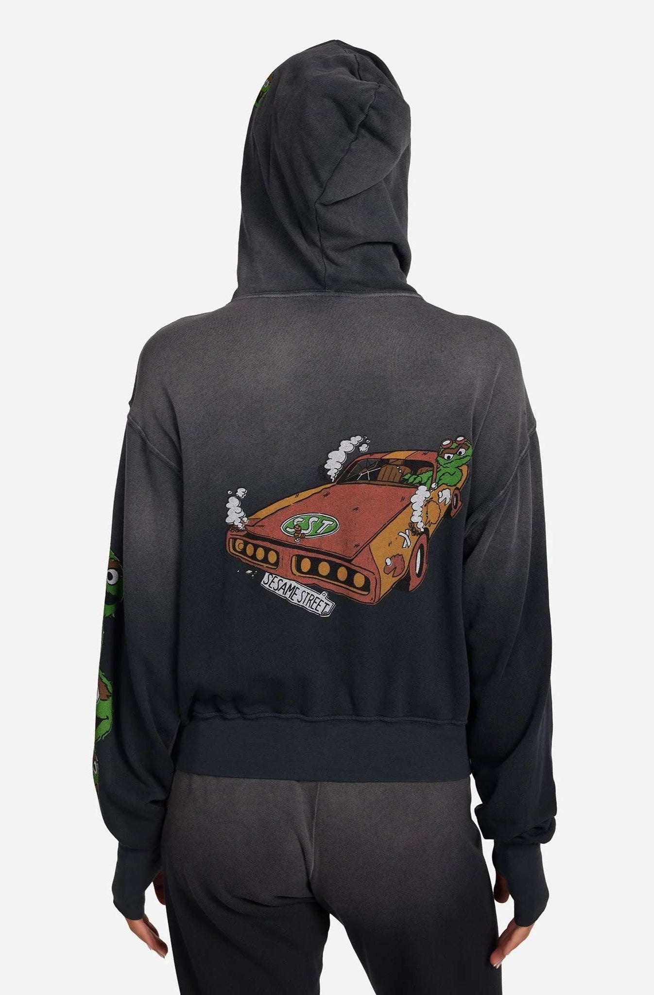 Lauren Moshi Hezly The Grouch Racing Zipper Hoodie Hoodie by Lauren Moshi as seen on celebrities