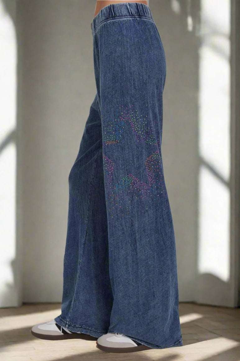 Lauren Moshi Martina Neon Stud Starburst Trousers Joggers by Lauren Moshi as seen on celebrities