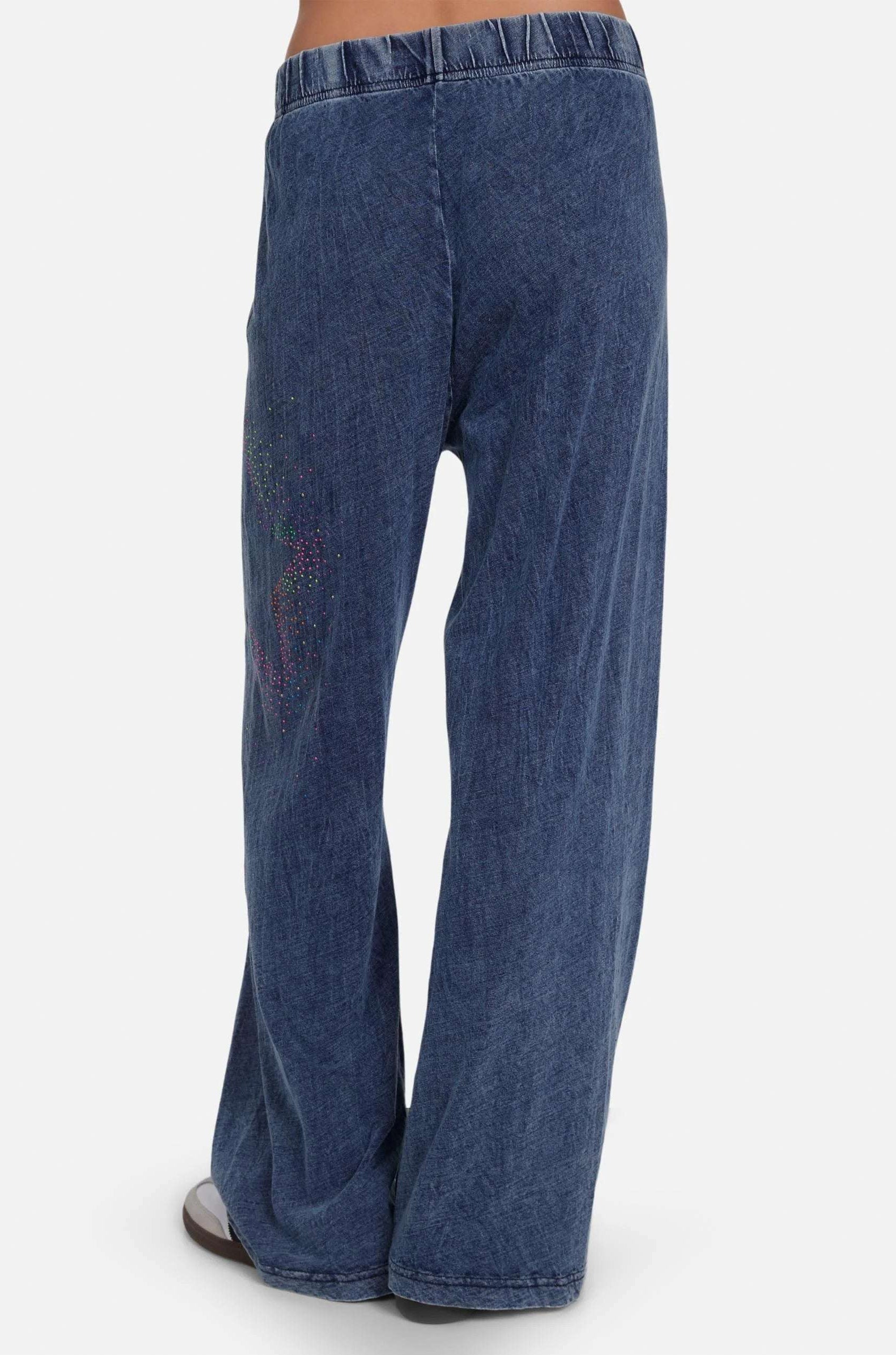 Lauren Moshi Martina Neon Stud Starburst Trousers Joggers by Lauren Moshi as seen on celebrities