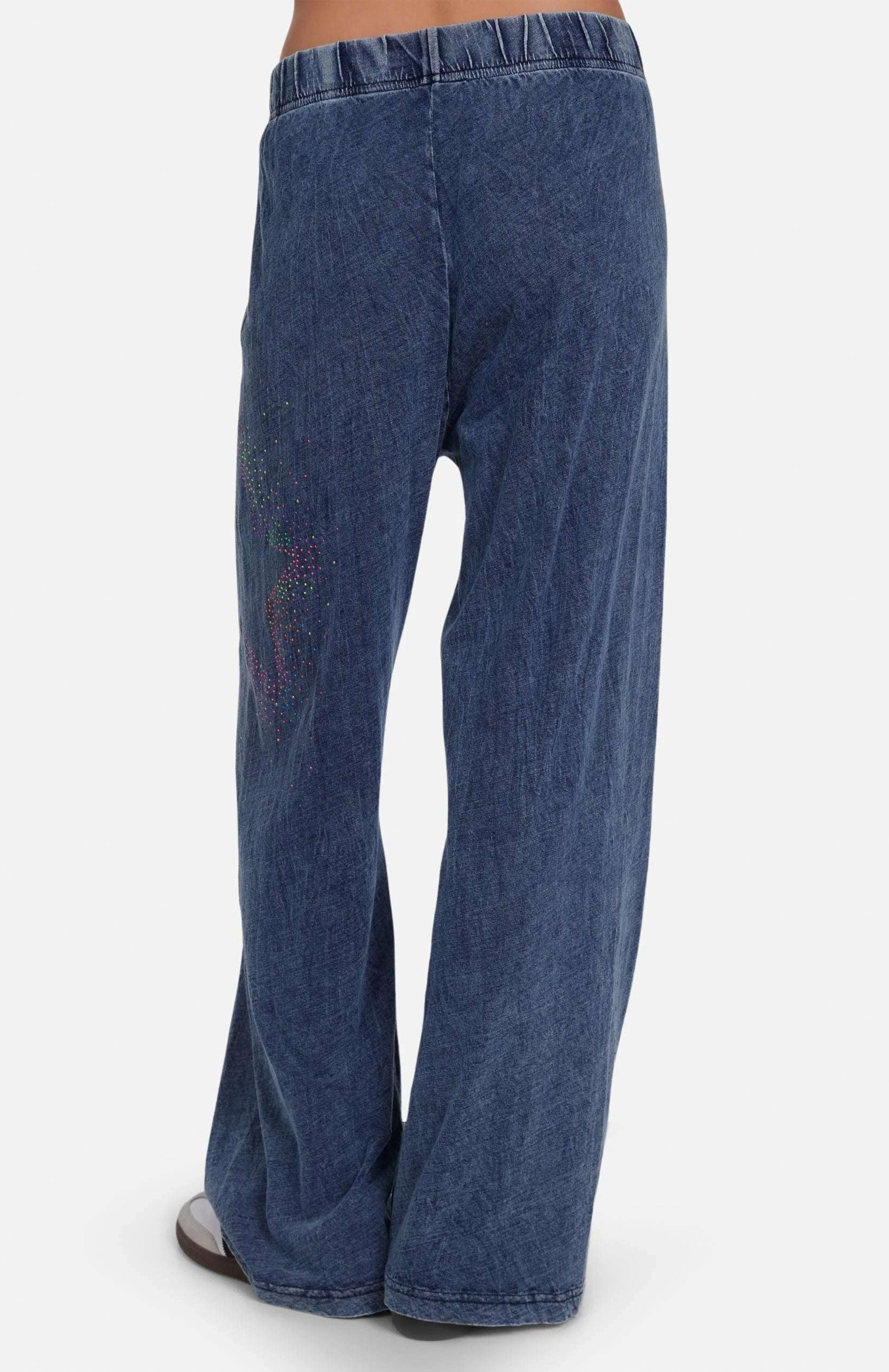 Lauren Moshi Martina Neon Stud Starburst Trousers Joggers by Lauren Moshi as seen on celebrities