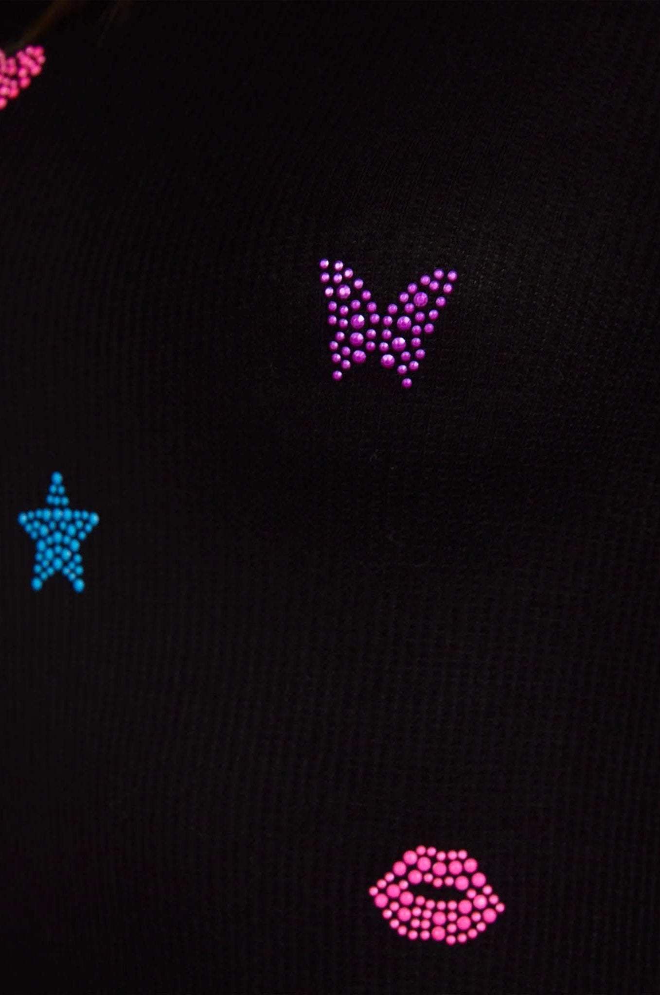 Lauren Moshi McKinley Neon Stud Elements Thermal Top Long Sleeved Top by Lauren Moshi as seen on celebrities