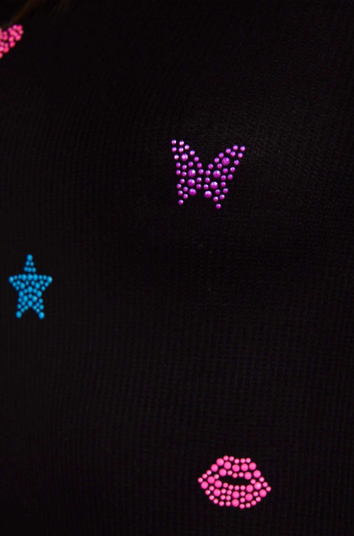 Lauren Moshi McKinley Neon Stud Elements Thermal Top Long Sleeved Top by Lauren Moshi as seen on celebrities