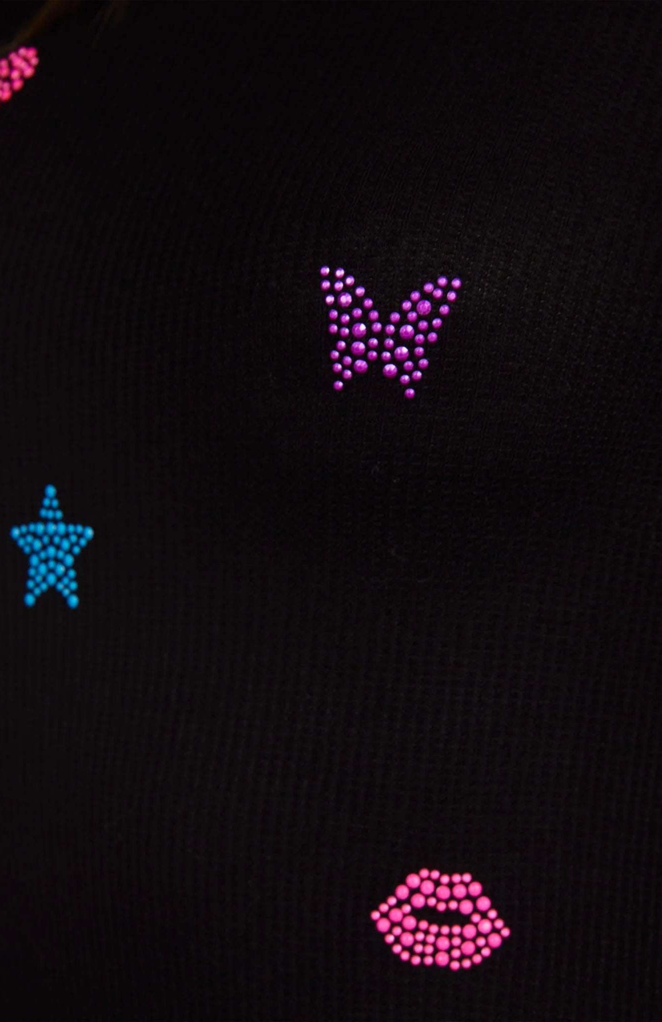 Lauren Moshi McKinley Neon Stud Elements Thermal Top Long Sleeved Top by Lauren Moshi as seen on celebrities