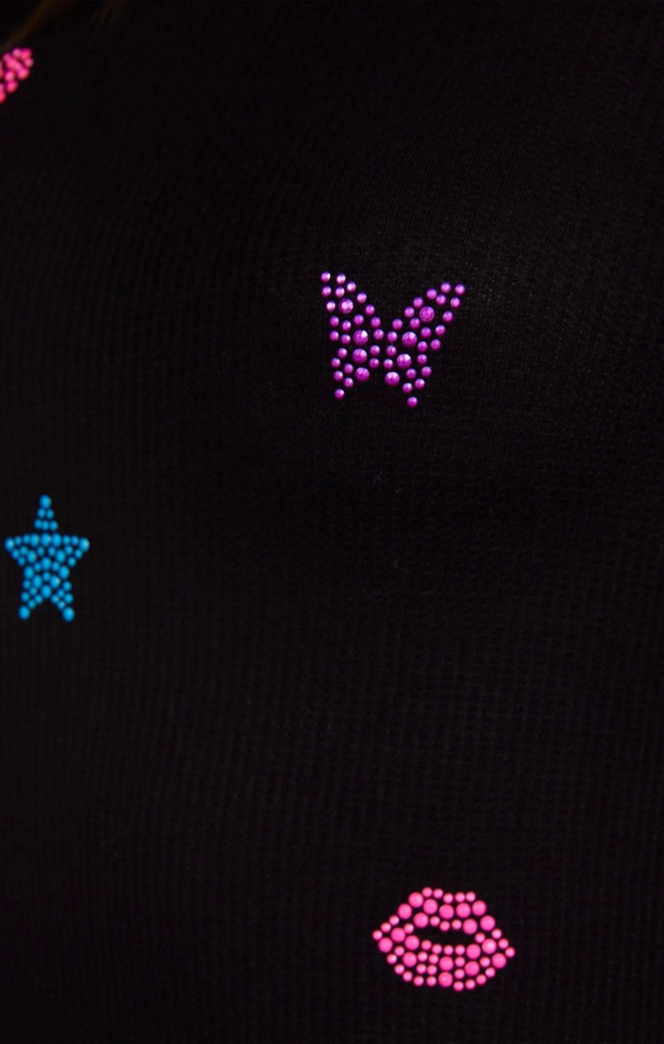 Lauren Moshi McKinley Neon Stud Elements Thermal Top Long Sleeved Top by Lauren Moshi as seen on celebrities