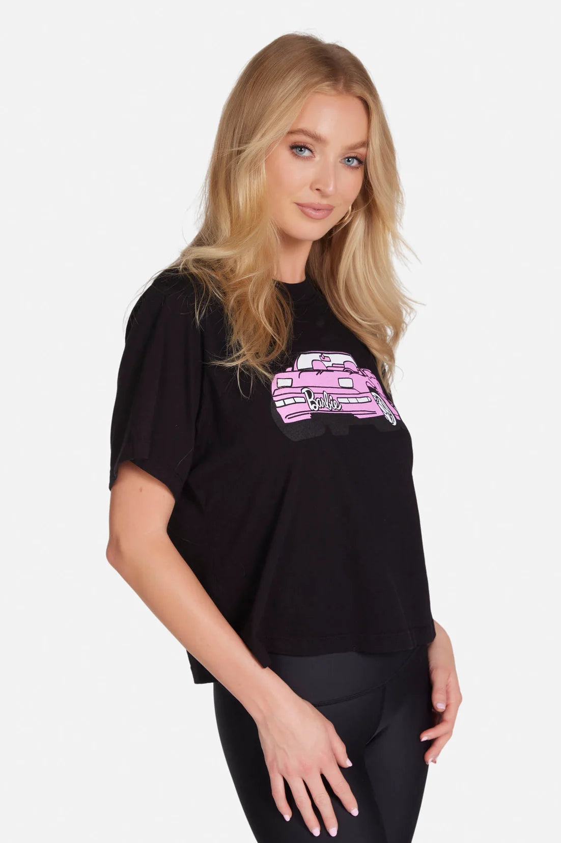 Lauren Moshi Rue Barbie Convertible Crop T-Shirt T-Shirt by Lauren Moshi as seen on celebrities