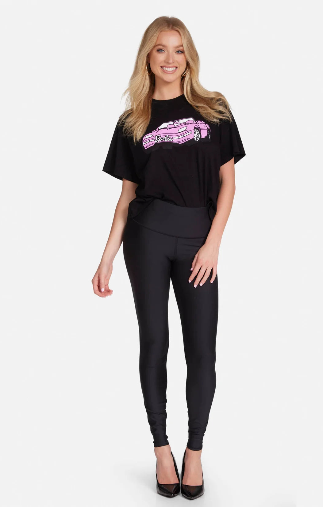 Lauren Moshi Rue Barbie Convertible Crop T-Shirt T-Shirt by Lauren Moshi as seen on celebrities