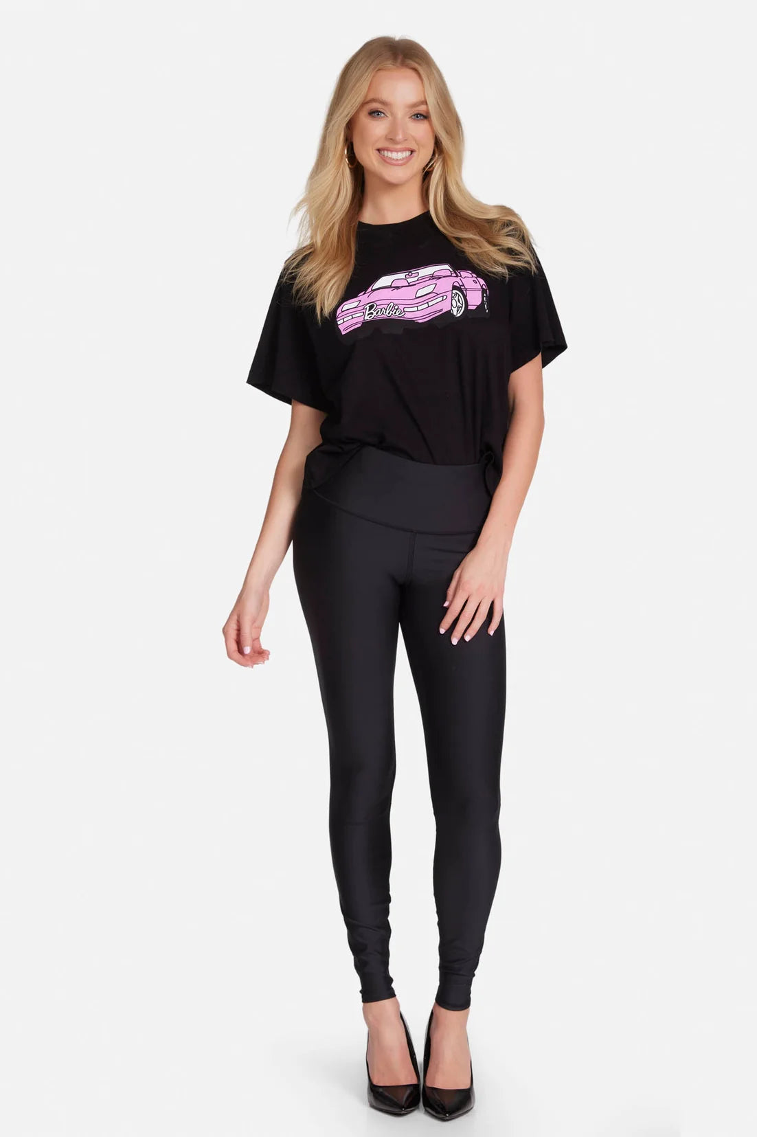 Lauren Moshi Rue Barbie Convertible Crop T-Shirt T-Shirt by Lauren Moshi as seen on celebrities