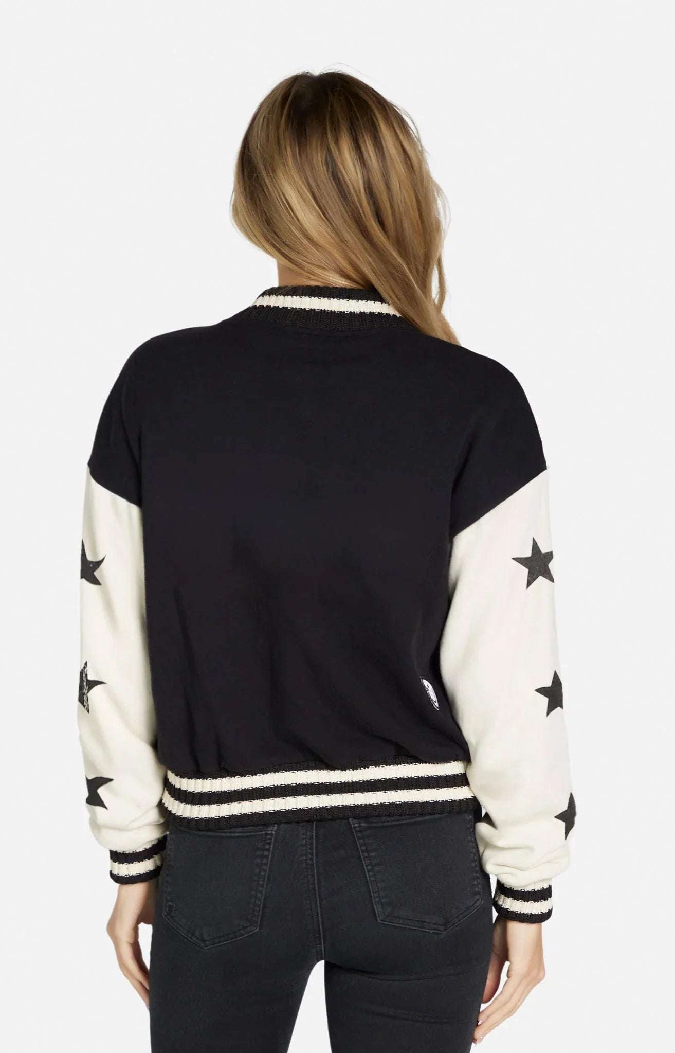 Lauren Moshi Taissa Stars Zip Jacket Zip Up Hoodie by Lauren Moshi as seen on celebrities