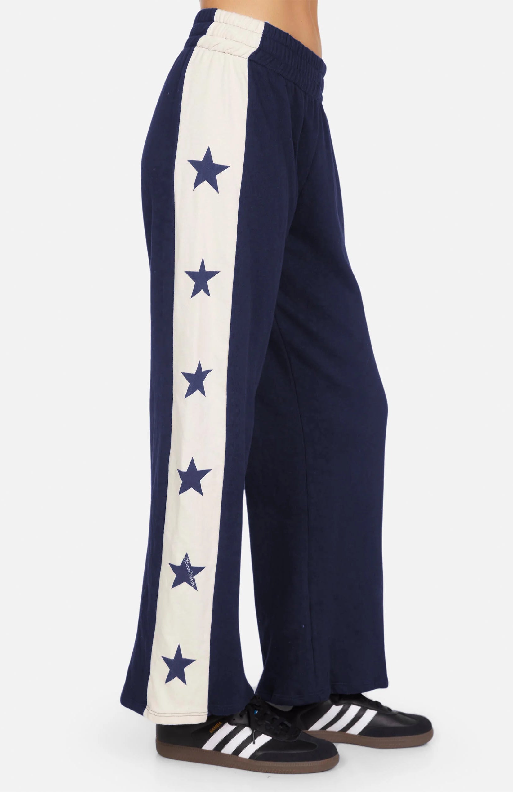 Lauren Moshi Tawny Stars Wide Leg Pants Sweatpants by Lauren Moshi as seen on celebrities