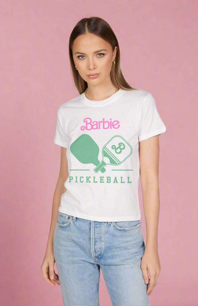 Lauren Moshi Ursula Barbie Pickleball Tee T-Shirt by Lauren Moshi as seen on celebrities