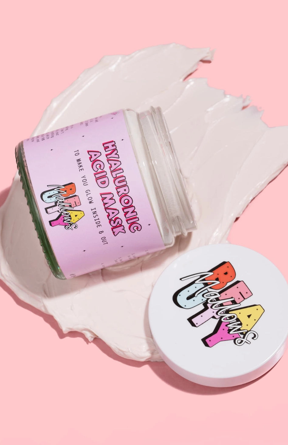 Mallows Beauty Hyaluronic Acid Pink Clay Face Mask Beauty Kit by Mallows Beauty as seen on celebrities