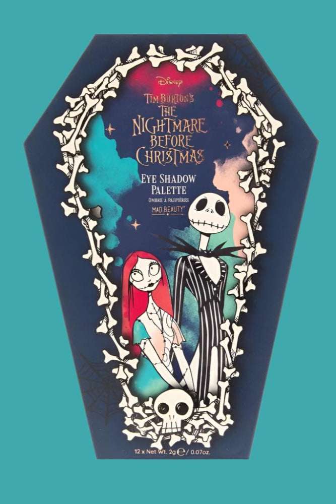 Mad Beauty Disney Nightmare Before Christmas Coffin Eyeshadow Pallet Eyeshadow by Mad Beauty as seen on celebrities