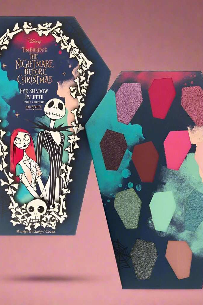 Mad Beauty Disney Nightmare Before Christmas Coffin Eyeshadow Pallet Eyeshadow by Mad Beauty as seen on celebrities