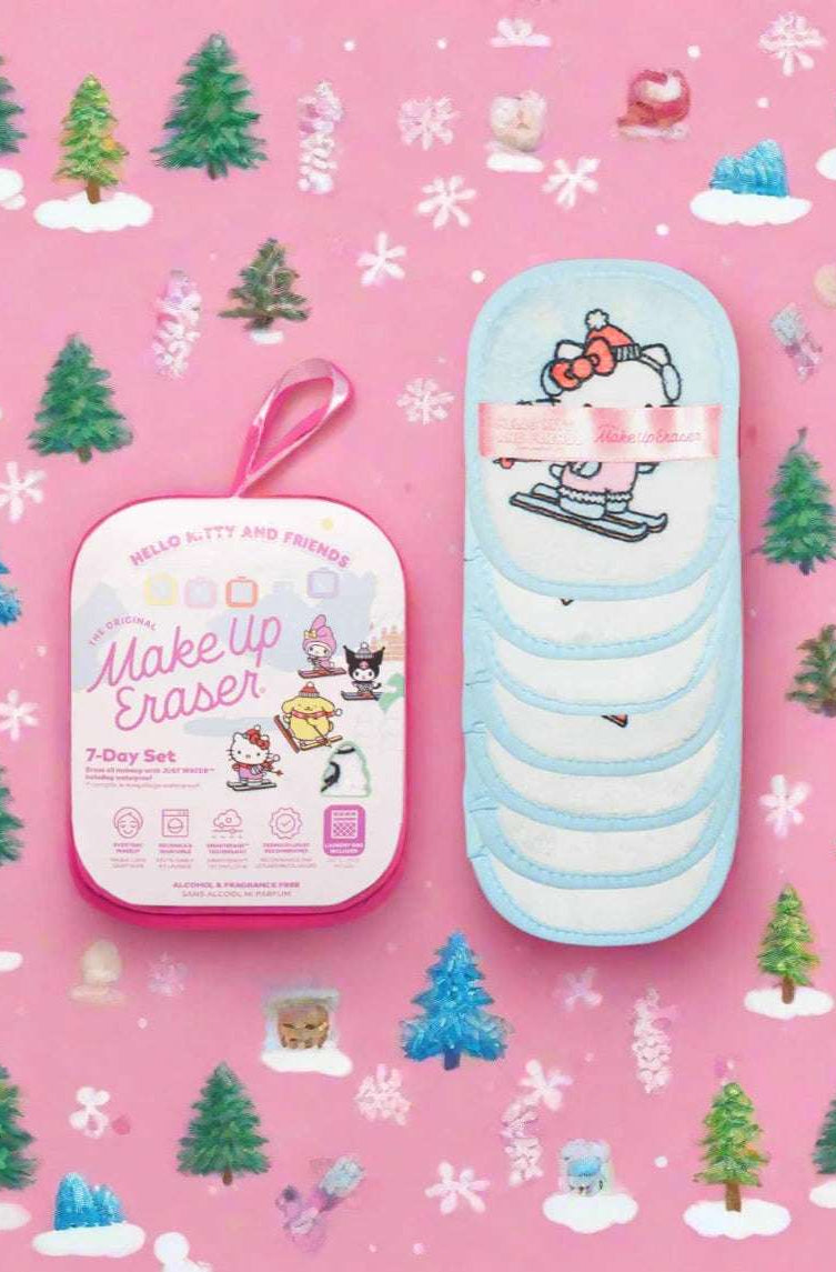 Makeup Eraser Hello Kitty & Friends Aspen Vacation 7-Day Set © Sanrio Beauty Product by Makeup Eraser as seen on celebrities