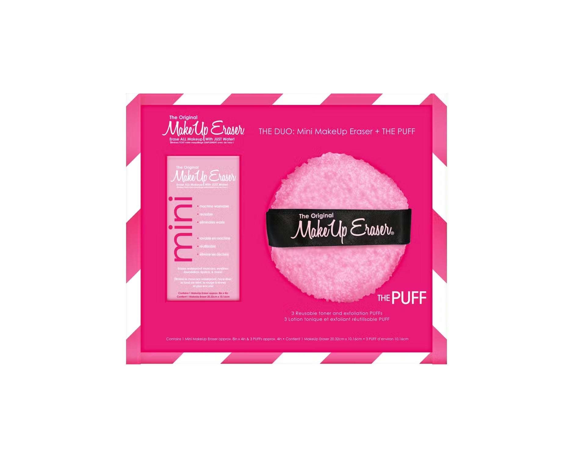 Makeup Eraser the Duo: Mini MakeUp Eraser + the Puff | Holiday Gift Set Beauty Product by Makeup Eraser as seen on celebrities
