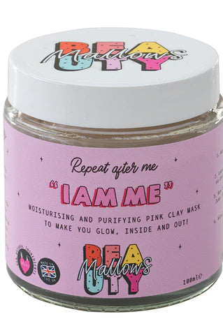 Mallows Beauty Hyaluronic Acid Pink Clay Face Mask Beauty Kit by Mallows Beauty as seen on celebrities