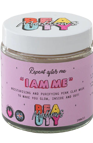 Mallows Beauty Hyaluronic Acid Pink Clay Face Mask Beauty Kit by Mallows Beauty as seen on celebrities