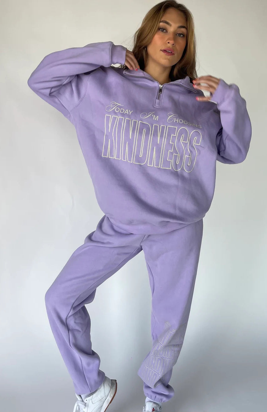 Mayfair Choose Kindness Sweatpants as seen on Catherine Tyldesley Sweatpants by The Mayfair Group as seen on celebrities