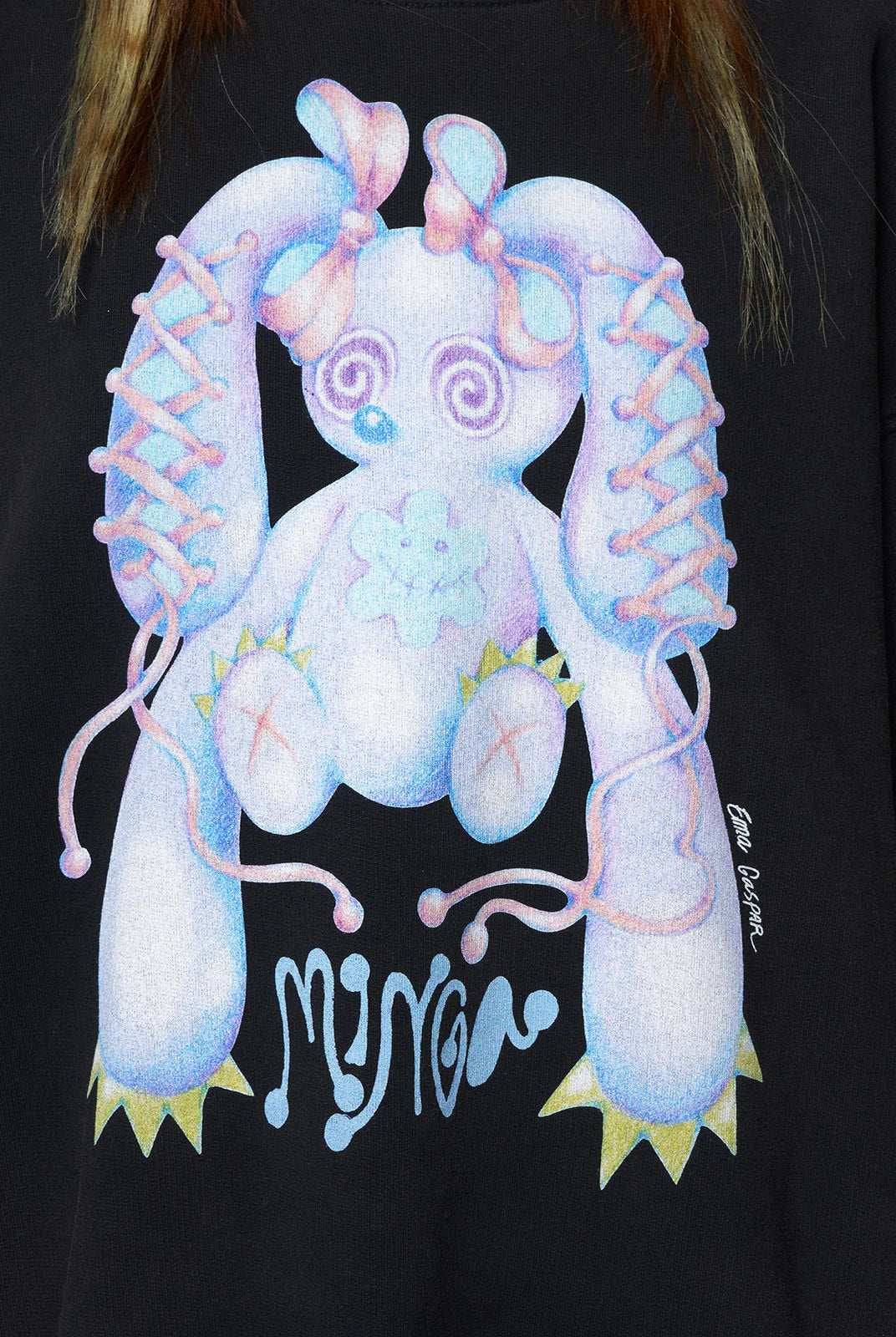 Minga London x Ema Gaspar Bunny Graphic Sweatshirt Sweater by Minga London as seen on celebrities