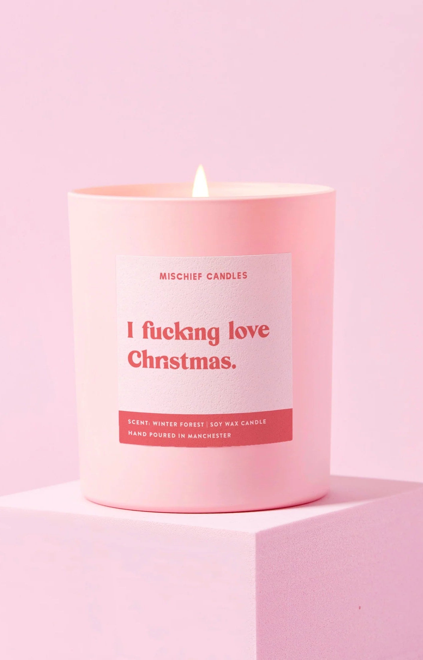 I Fucking Love Christmas Candle