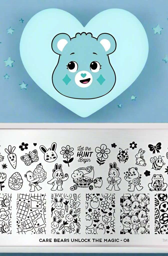 MoYou London Care Bears Classic 08 Nail Stamps Nail Art by MoYou London as seen on celebrities