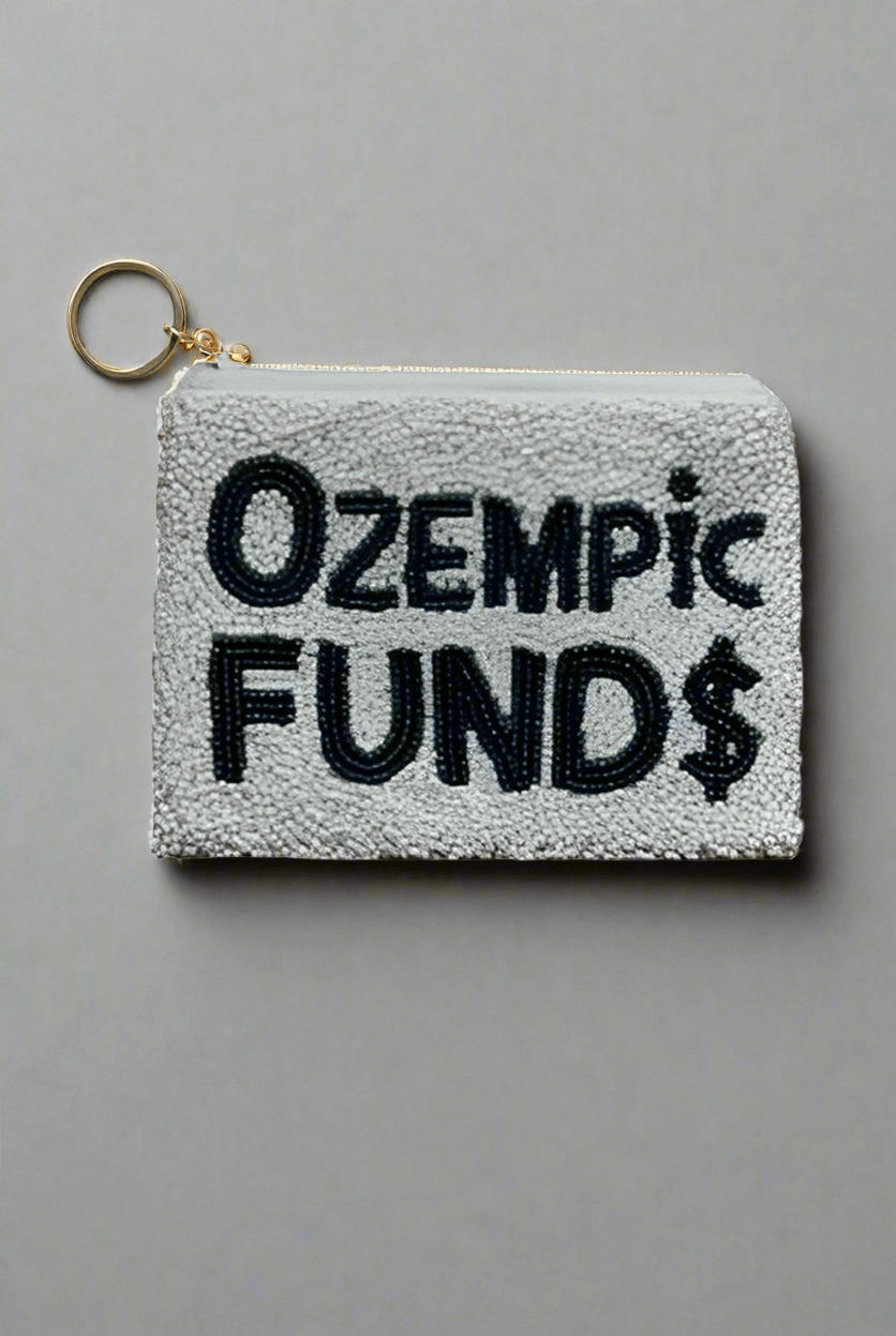 Tiana Designs Hand Beaded Ozempic Funds Coin Purse Purse by Tiana New York as seen on celebrities