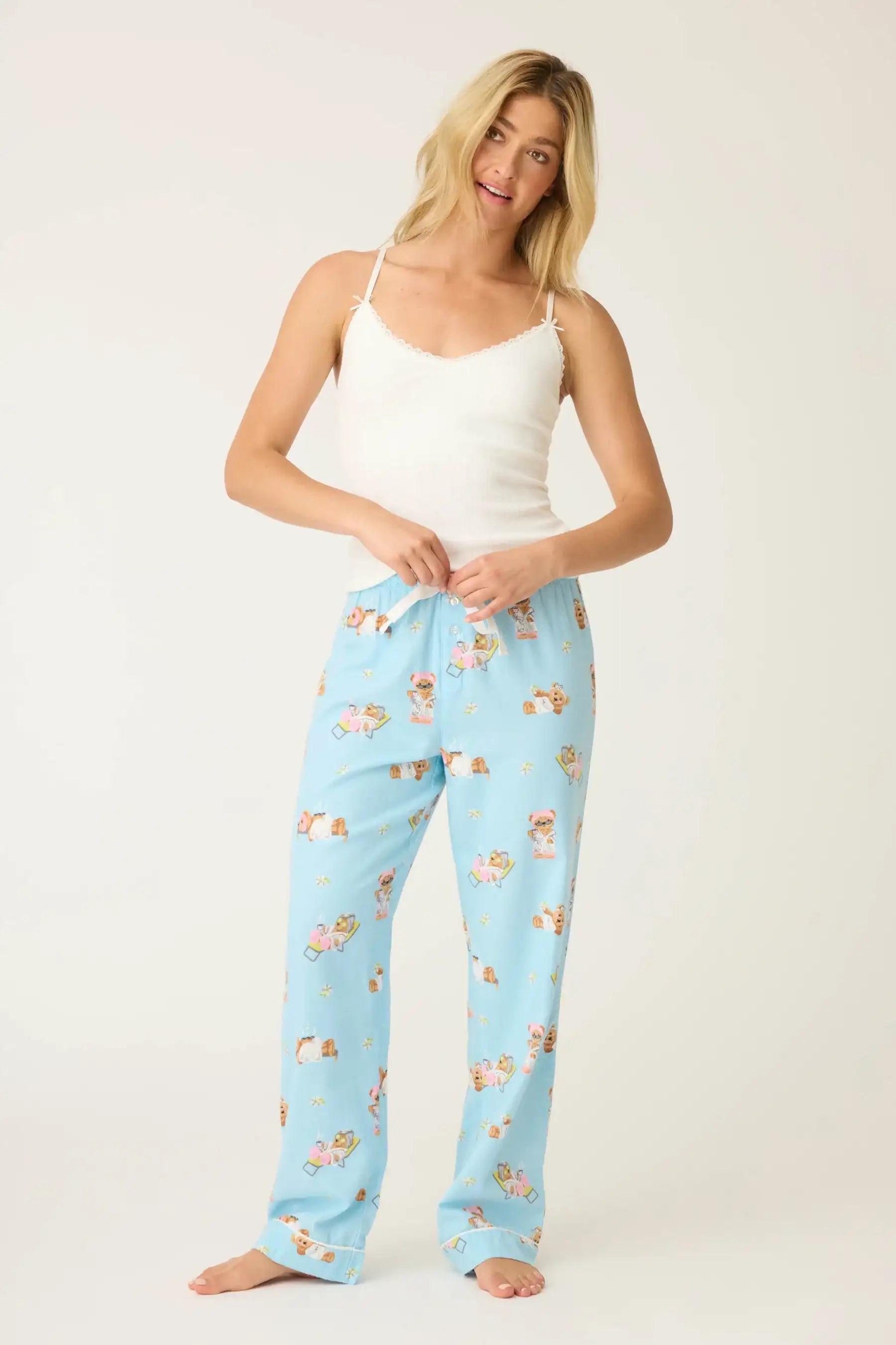 PJ Salvage Beary Cute Bear Print Flannel PJ Pants
