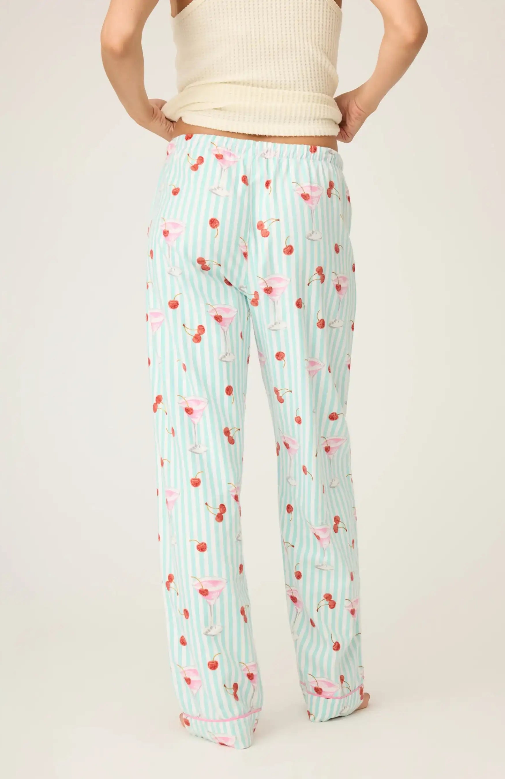 PJ Salvage Ma Cherie Cherry Print Flannel PJ Pants