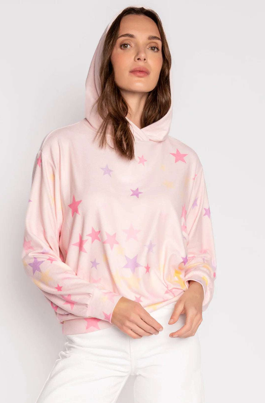 PJ Salvage Peach Party Star Hoodie Hoodie by PJ Salvage as seen on celebrities