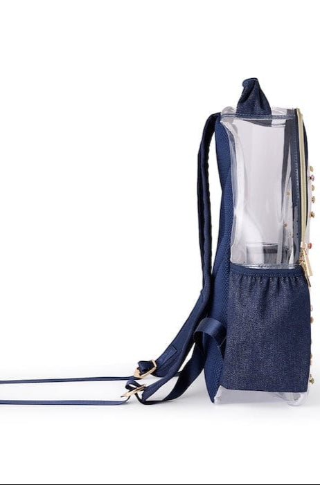 Packed Party Back to Fun Denim & Gems Backpack Backpack by Packed Party as seen on celebrities