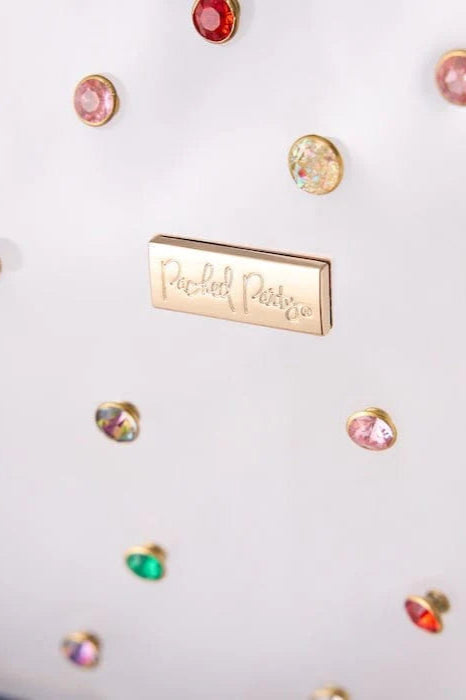 Packed Party Back to Fun Denim & Gems Backpack Backpack by Packed Party as seen on celebrities