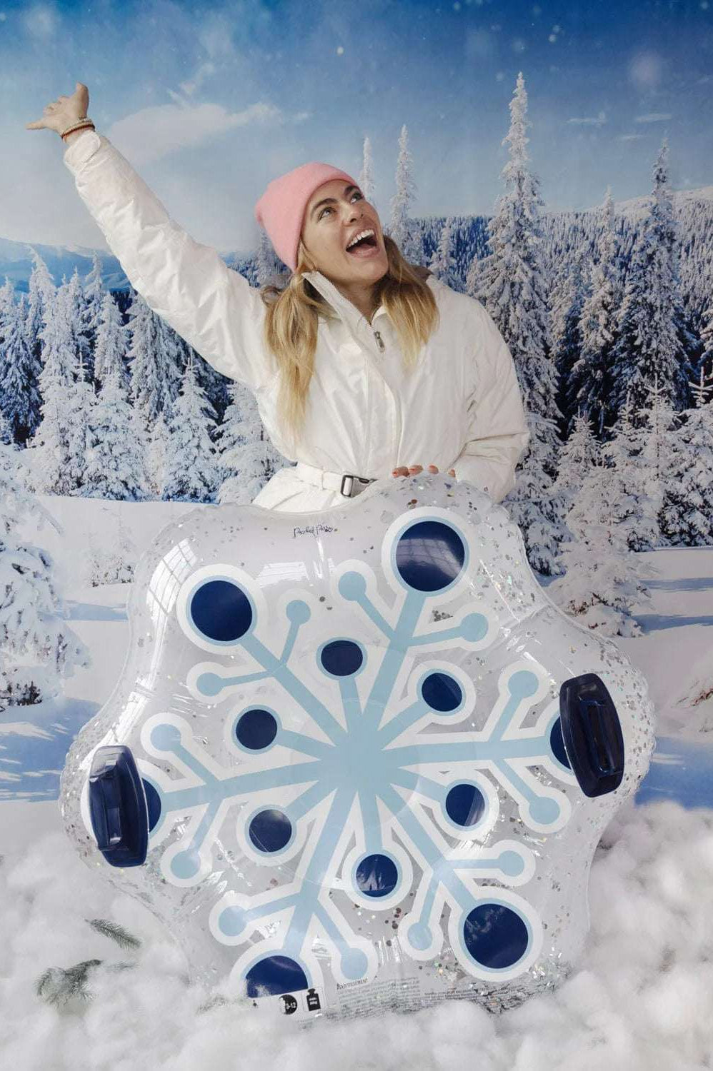 Packed Party Snow Much Fun Confetti Filled Inflatable Snow Tube Gifts by Packed Party as seen on celebrities