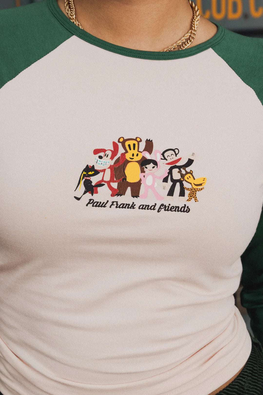 Paul Frank x Daisy Street Julius & Friends Long Sleeved Raglan Top Long Sleeved Top by Daisy Street as seen on celebrities