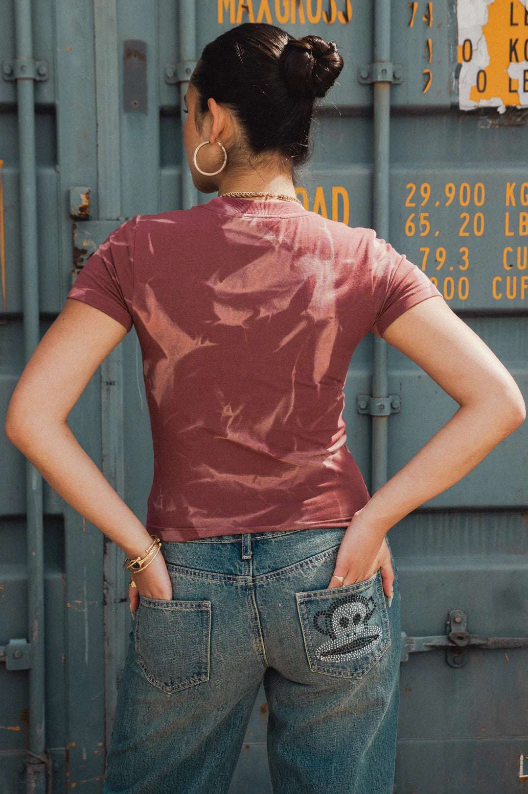 Paul Frank x Daisy Street Spray Effect Shrunken Tee T-Shirt by Daisy Street as seen on celebrities