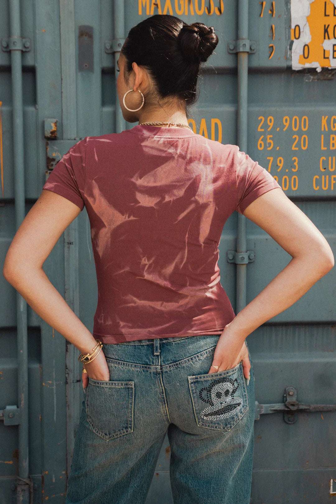 Paul Frank x Daisy Street Spray Effect Shrunken Tee T-Shirt by Daisy Street as seen on celebrities