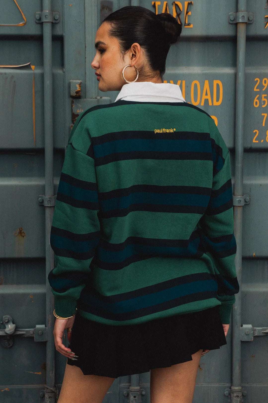 Paul Frank x Daisy Street Varsity Rugby Top Sweater by Daisy Street as seen on celebrities