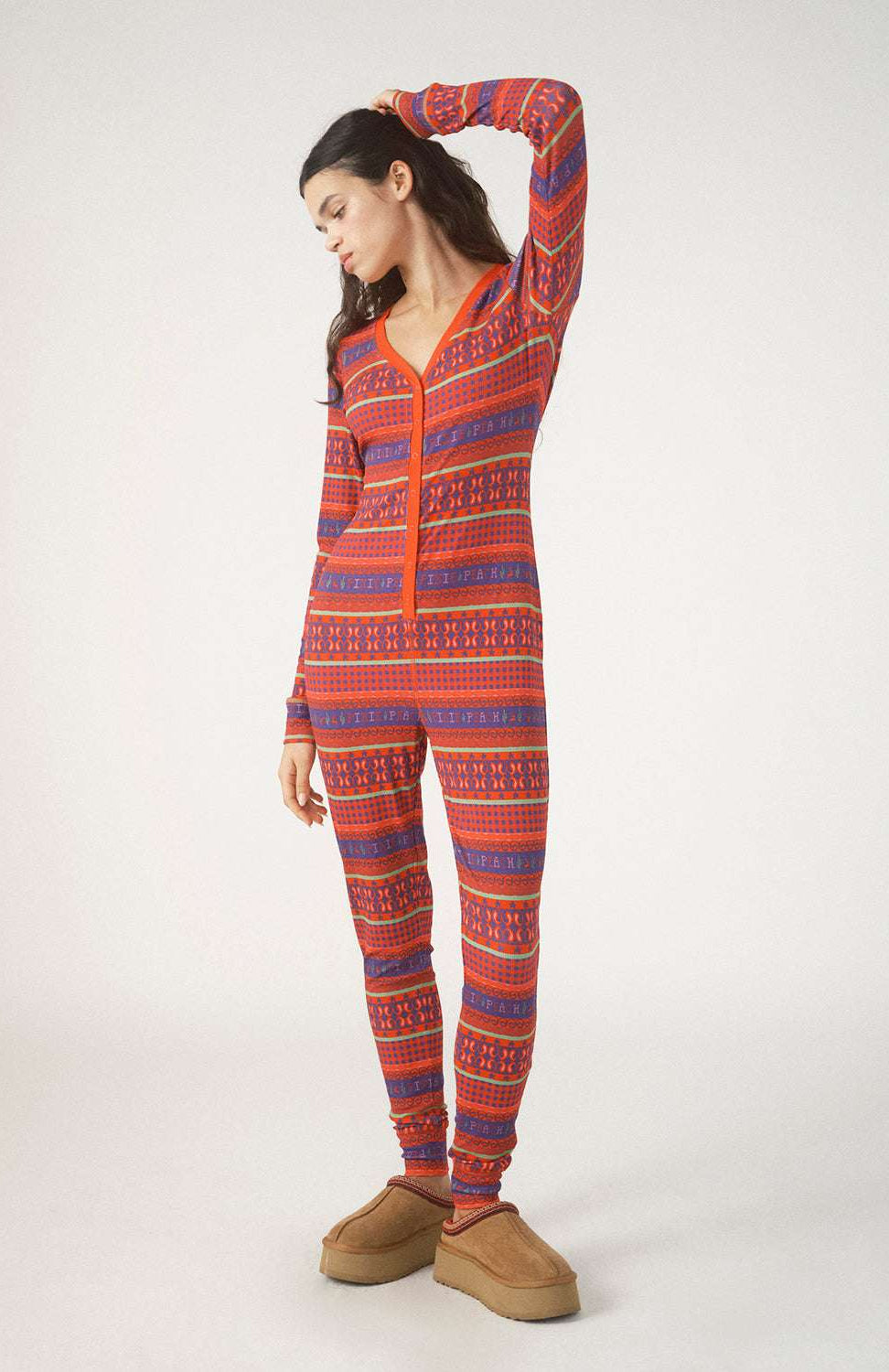 Pixie & Peach Fairisle Christmas Onesie