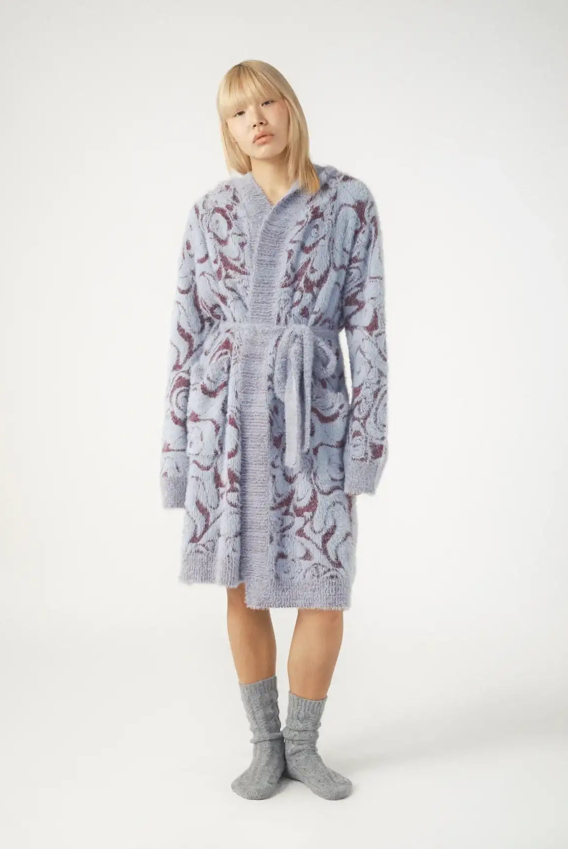 Pixie & Peach Hope Jacquard Knitted Robe