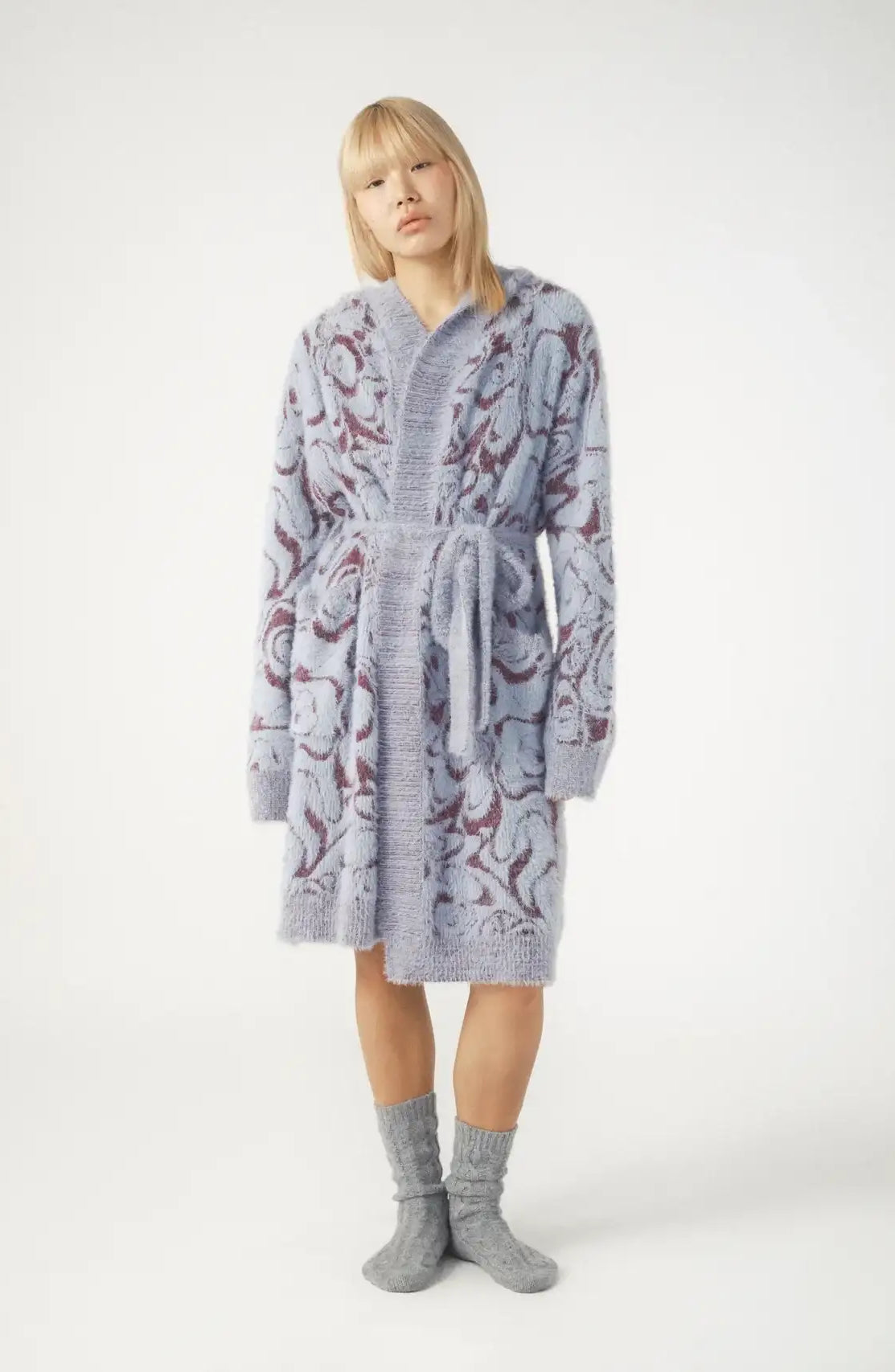 Pixie & Peach Hope Jacquard Knitted Robe