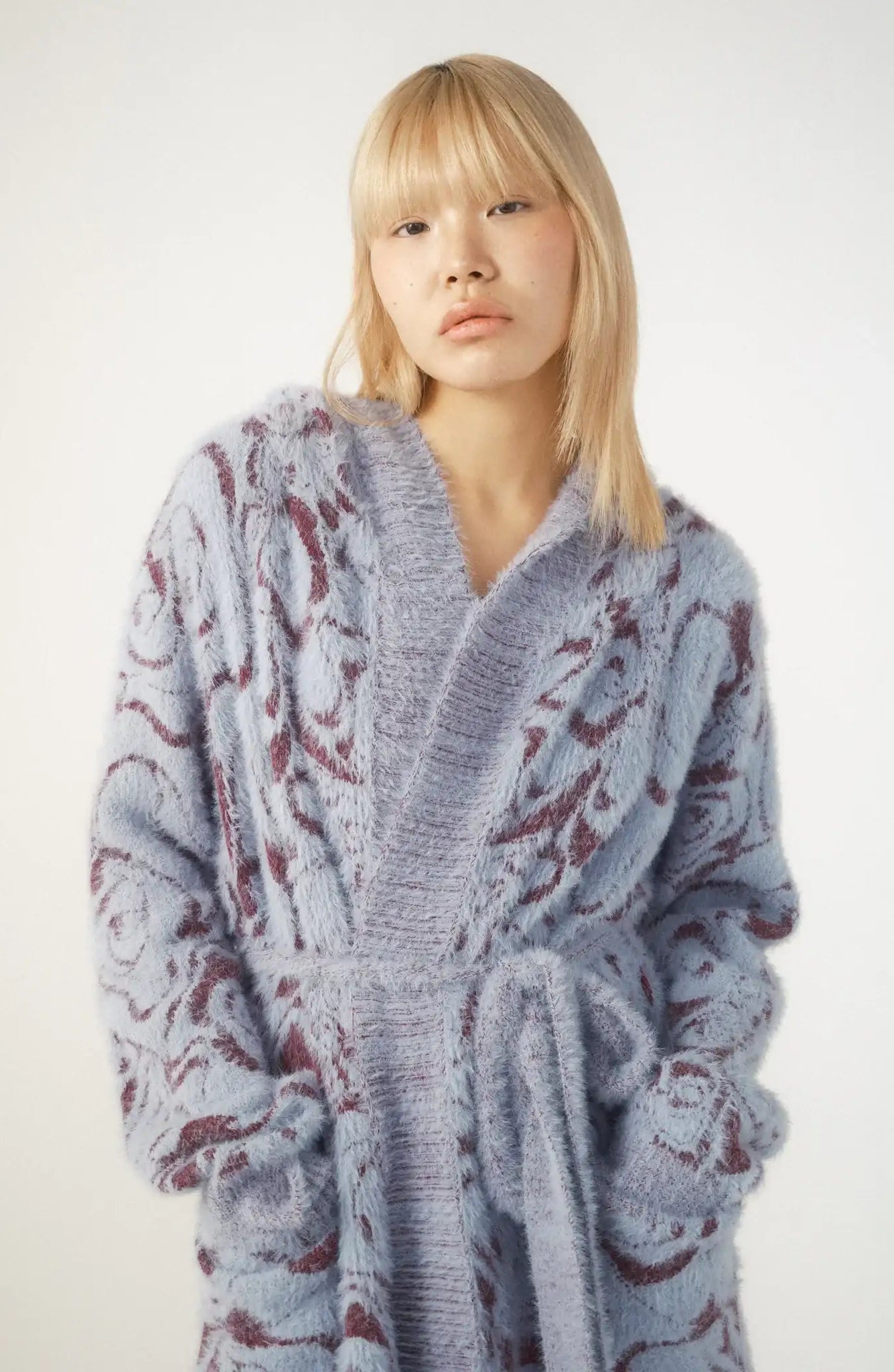 Pixie & Peach Hope Jacquard Knitted Robe