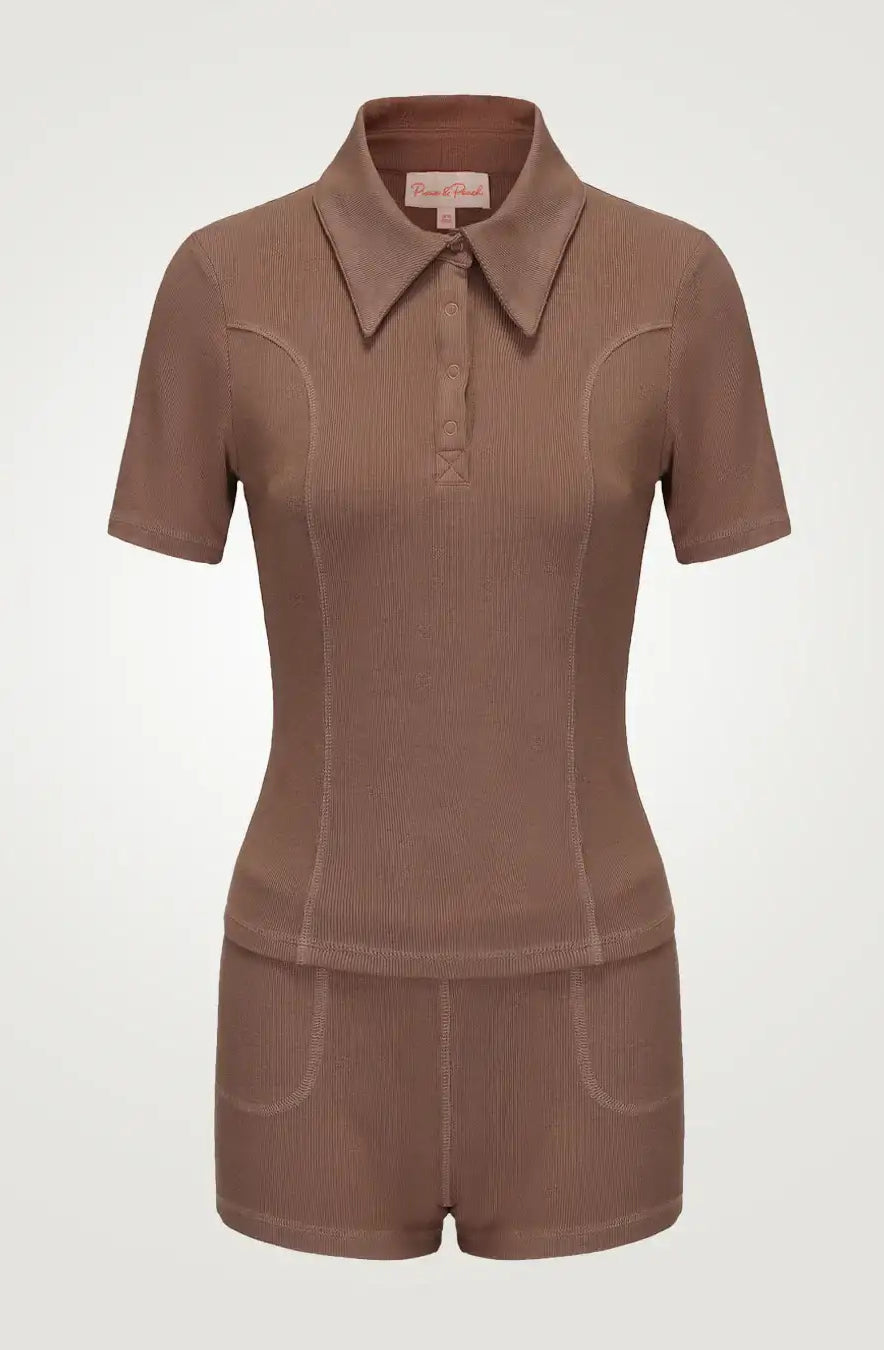 Pixie & Peach Peggy Rib Booty Short